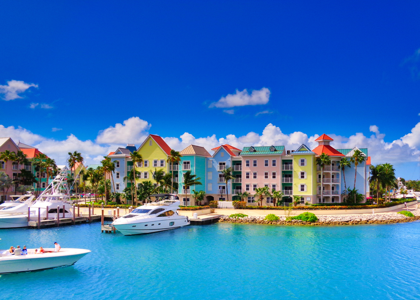 Colourful houses in Nassau