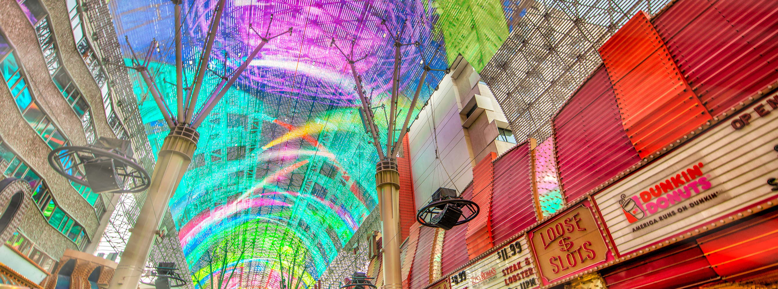 LAS VEGAS, NV - JUNE 29, 2018: Downtown Las Vegas Fremont Street